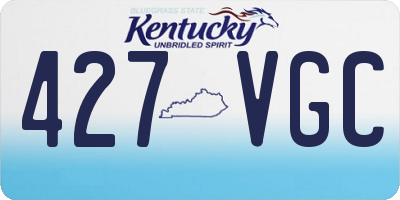 KY license plate 427VGC
