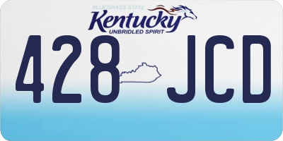 KY license plate 428JCD