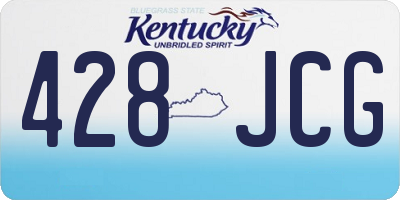 KY license plate 428JCG