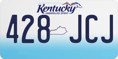 KY license plate 428JCJ