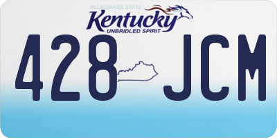 KY license plate 428JCM