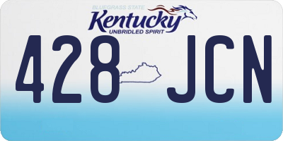 KY license plate 428JCN