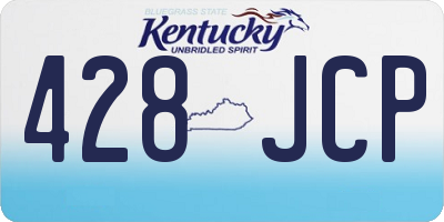 KY license plate 428JCP