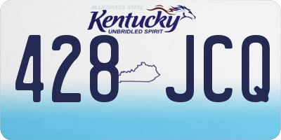 KY license plate 428JCQ