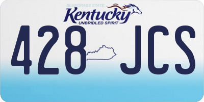 KY license plate 428JCS