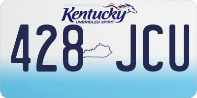 KY license plate 428JCU