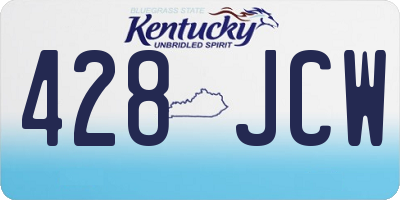 KY license plate 428JCW