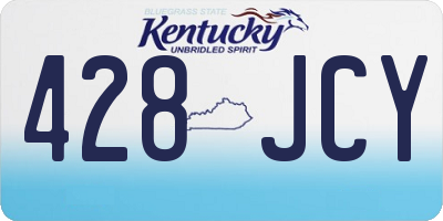 KY license plate 428JCY