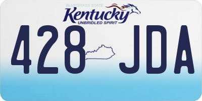 KY license plate 428JDA