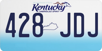 KY license plate 428JDJ