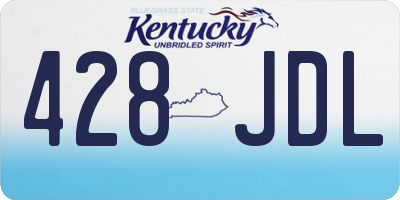 KY license plate 428JDL