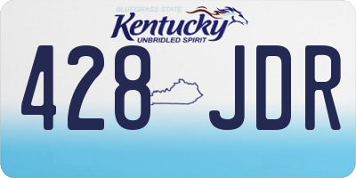 KY license plate 428JDR