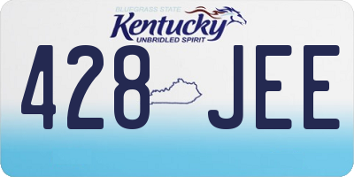 KY license plate 428JEE