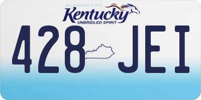 KY license plate 428JEI