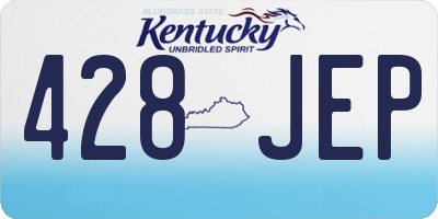 KY license plate 428JEP