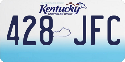 KY license plate 428JFC