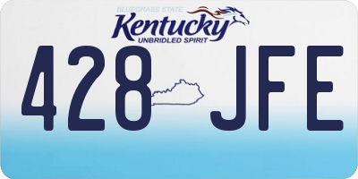KY license plate 428JFE