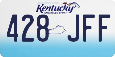 KY license plate 428JFF