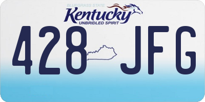 KY license plate 428JFG