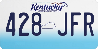 KY license plate 428JFR