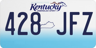 KY license plate 428JFZ