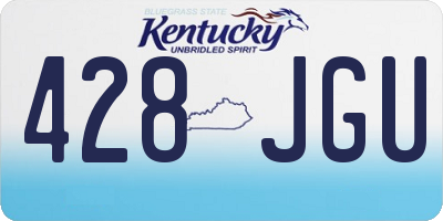 KY license plate 428JGU