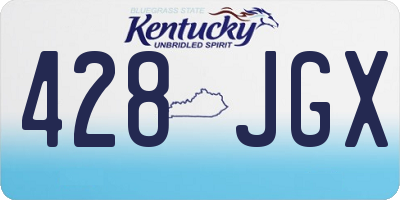 KY license plate 428JGX