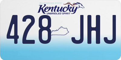 KY license plate 428JHJ