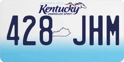 KY license plate 428JHM