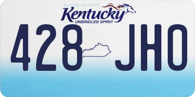 KY license plate 428JHO