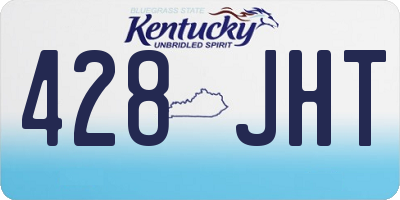 KY license plate 428JHT
