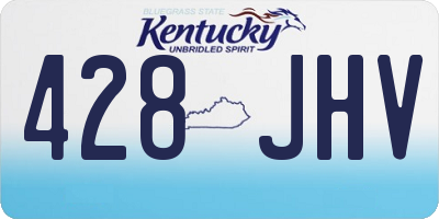 KY license plate 428JHV