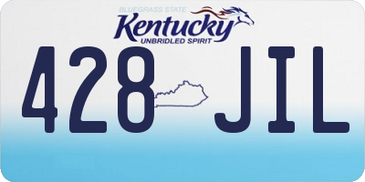 KY license plate 428JIL
