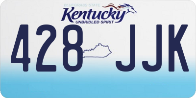 KY license plate 428JJK