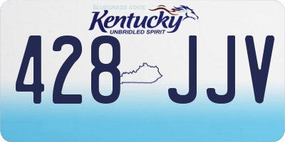 KY license plate 428JJV