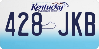 KY license plate 428JKB