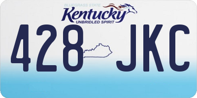 KY license plate 428JKC