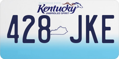 KY license plate 428JKE