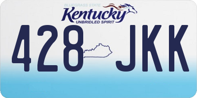 KY license plate 428JKK