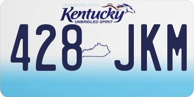 KY license plate 428JKM