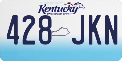 KY license plate 428JKN