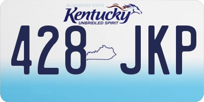 KY license plate 428JKP