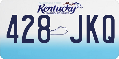 KY license plate 428JKQ