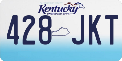KY license plate 428JKT