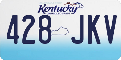 KY license plate 428JKV