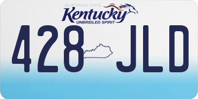KY license plate 428JLD