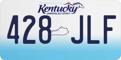 KY license plate 428JLF