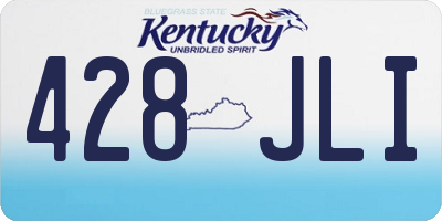 KY license plate 428JLI