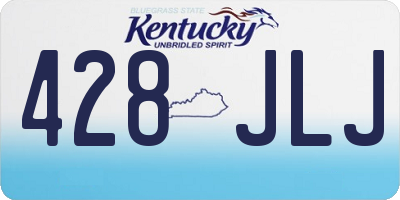 KY license plate 428JLJ