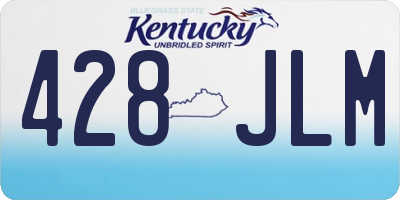 KY license plate 428JLM